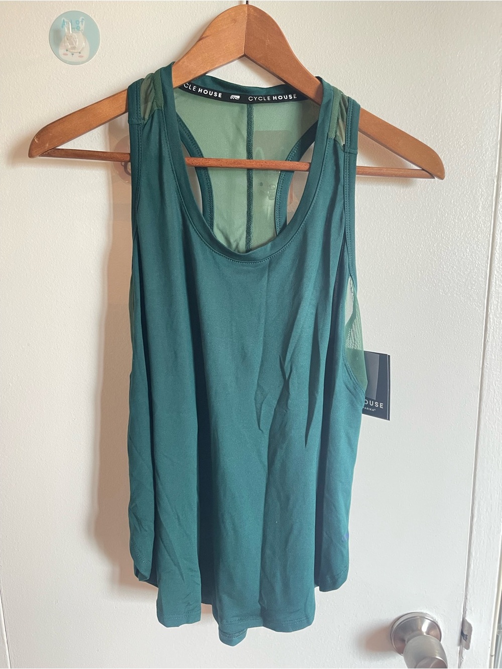 Nwt Cycle House Teal Green Gym Racerback Tank Top Size M
